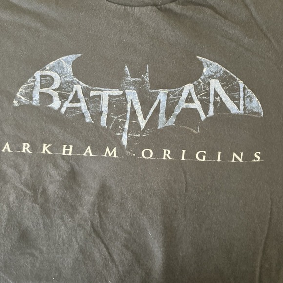 Batman Arkham Origins Graphic T Shirt Black Size XL Video Game - Picture 1 of 7